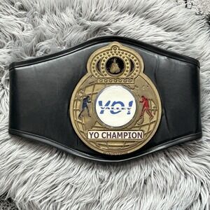 Professional Leather Ringside Boxing Championship Belt W/Brass "Yo Champion"
